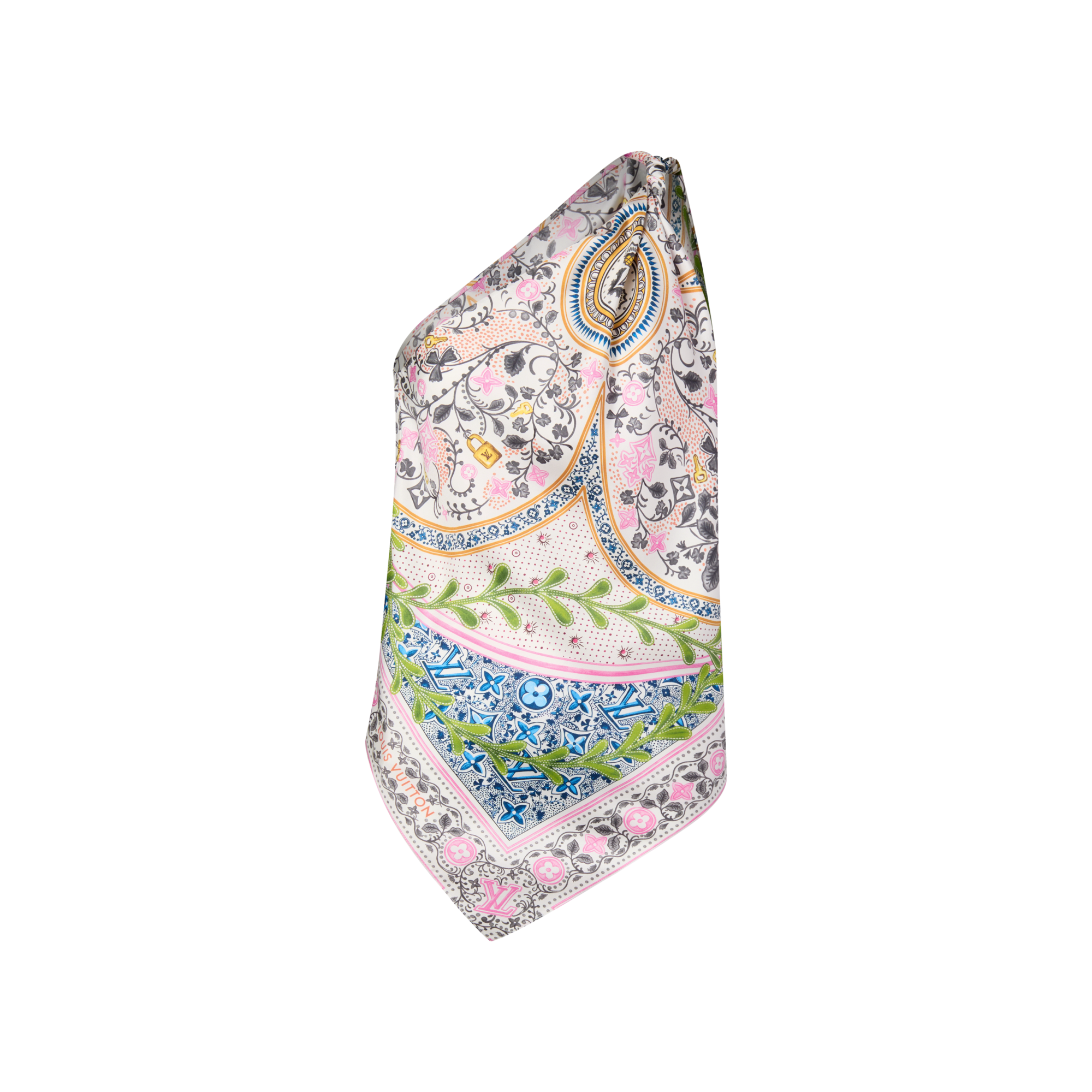Flower Foulard Asymmetrical Top - Women - Ready-to-Wear | LOUIS